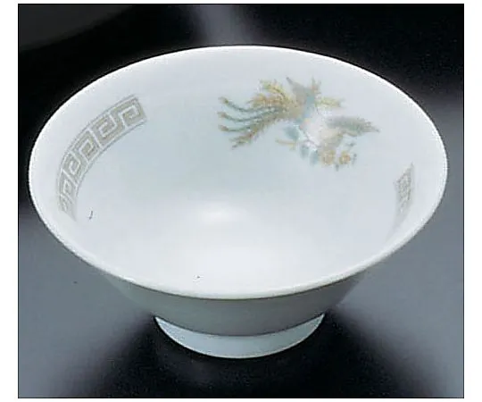 62-6847-51 Pottery "Kaminarimon Hoo" Rice Bowl 4.8 K-17
