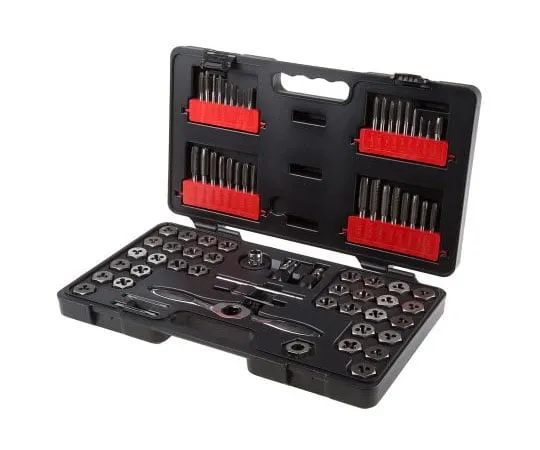63-7634-98 GearWrench 75 Piece Carbon Steel Thread Tap & Die Set 3887