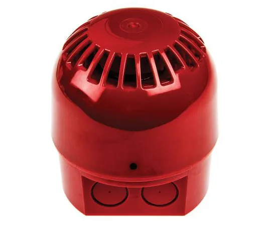 63-7582-98 Sonos Red 32 Tone Electronic Sounder, 9 → 60 V dc, 106dB at 1 Metre PSS-0020