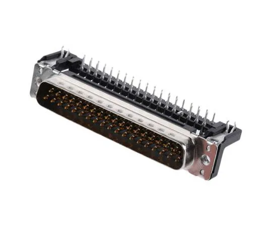 63-7701-15 Harting 37 Way Right Angle Through Hole PCB D-sub Connector Plug, 2.76mm Pitch, with 4-40 UNC Threaded Inserts, 9654626812