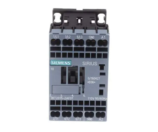 63-7721-25 Siemens 3 Pole Contactor, 7 A, 110 V ac Coil, SIRIUS Innovation, 3NO, 3 kW 3RT2015-2AF01