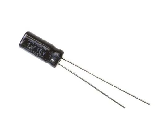 63-7736-40 RS PRO 1μF 16V dc Aluminium Electrolytic Capacitor, Through Hole 5 (Dia.) x 11mm +105°C 5mm 2mm 11mm 170-1163