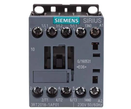 63-7721-50 Siemens 3 Pole Contactor, 16 A, 230 V ac Coil, SIRIUS Innovation, 3NO, 7.5 kW 3RT2018-1AP01