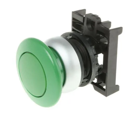 63-7560-79 Eaton M22 Series, Green Push Button Head, Momentary, 22mm Cutout 78639354 & M22-DP-G+M22-A