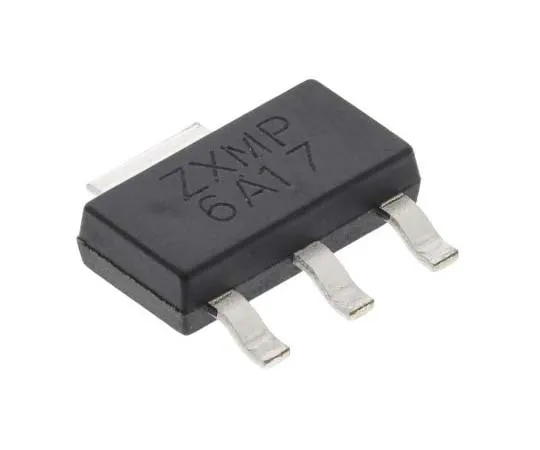 63-7729-51　ZXMP6A17GTA P-Channel MOSFET, 4.3 A, 60 V, 3 + Tab-Pin SOT-223 Diodes Inc　ZXMP6A17GTA