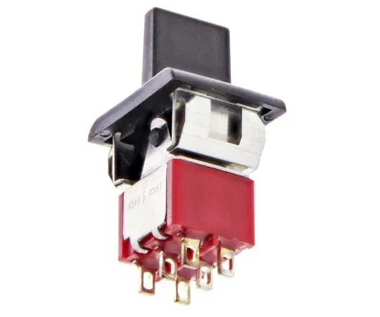 63-7735-75　TE Connectivity Double Pole Double Throw (DPDT), (On)-Off-(On) Rocker Switch Panel Mount　3-1571987-4