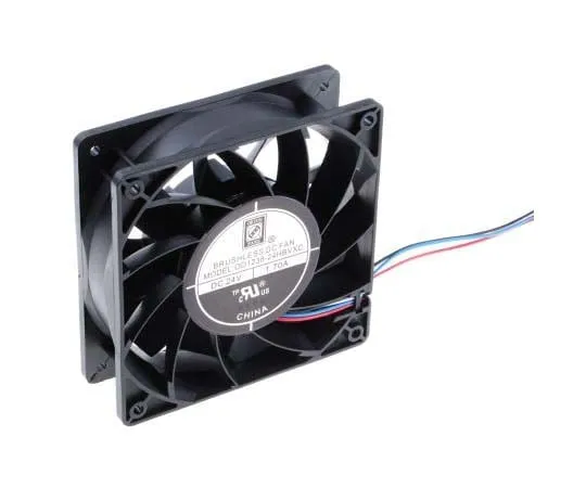 63-7716-22 RS PRO Axial Fan, 120 x 120 x 38mm, 226cfm, 40.8W, 24 V dc 703-3473