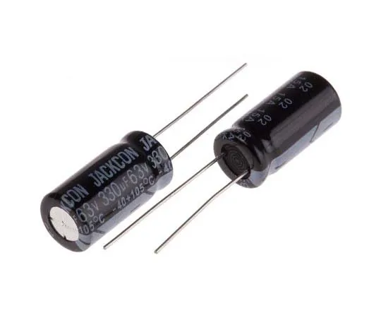 63-7737-80 RS PRO 330μF 63V dc Aluminium Electrolytic Capacitor, Through Hole 10 (Dia.) x 20mm +105°C 10mm 5mm 20mm 711-1618