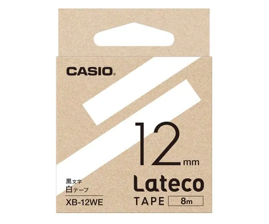 63-2741-37 Casio Lateco Refill Tape 12 mm Black on White XB-12WE