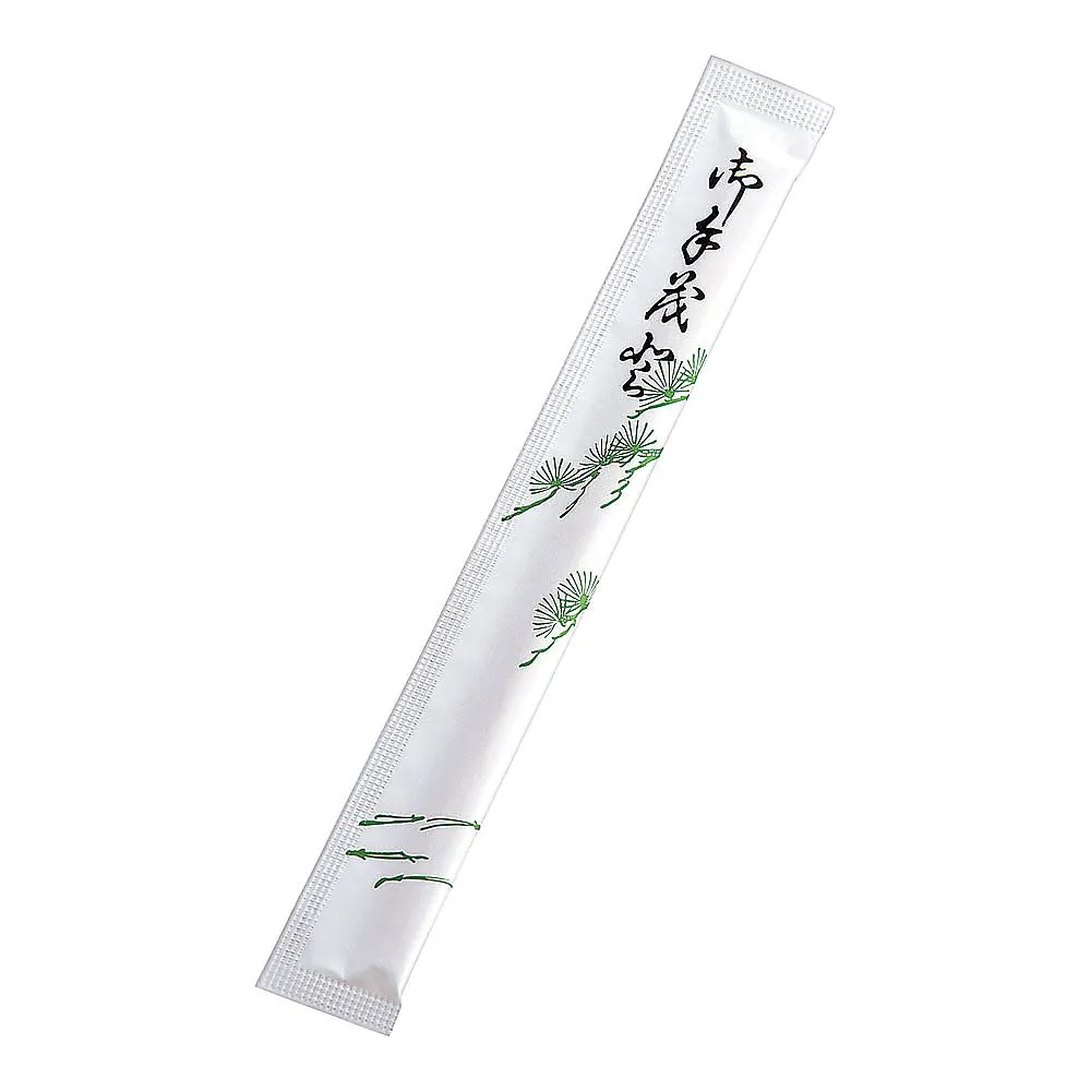63-5722-65 Hakuyo 8 sun paper complete chopsticks with pine needle pattern toothpick (1 case, 4000 sets) XHSF401