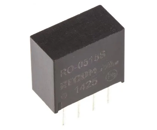 63-7673-27 Recom RO 1W Isolated DC-DC Converter Through Hole, Voltage in 4.5 → 5.5 V dc, Voltage out 15V dc RO-0515S