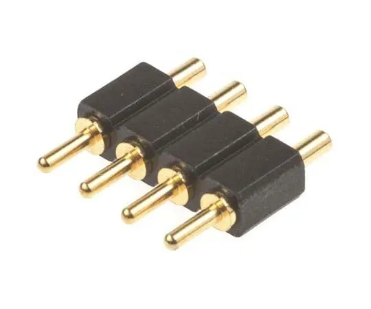 63-7713-75 Preci-Dip 2.54mm 4-Way Spring Loaded Connector, -Row Male, Through Hole, 811-S1-004-10-016101 811-S1-004-10-016101