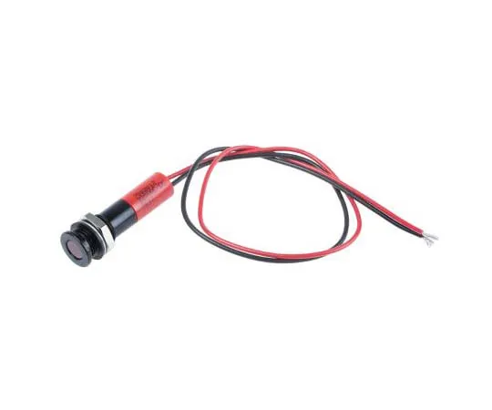 63-7709-07 RS PRO Red Indicator, 220 V ac, 8mm Mounting Hole Size, Lead Wires Termination, IP67 700-2012