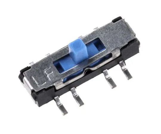63-7740-06　PCB Slide Switch Double Pole Single Throw (DPST) On-On-On 300 mA @ 4 V dc　MMS238T