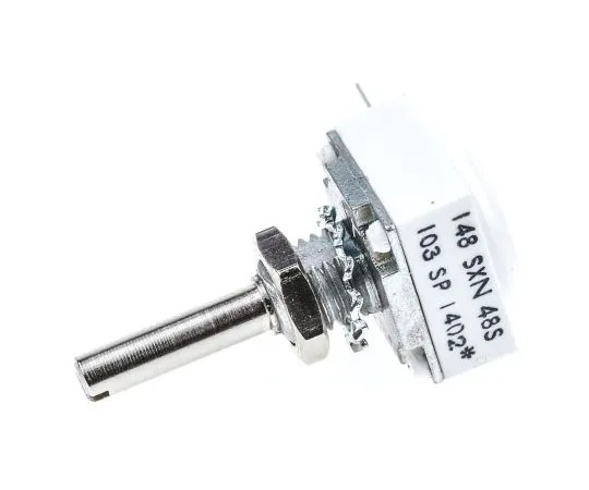 63-7578-39 Vishay 1 Gang Rotary Conductive Plastic Potentiometer with a 3.18 mm Dia. Shaft, 10kΩ, ±10%, 0.5W, Linear 14810A0BHSX10103KA