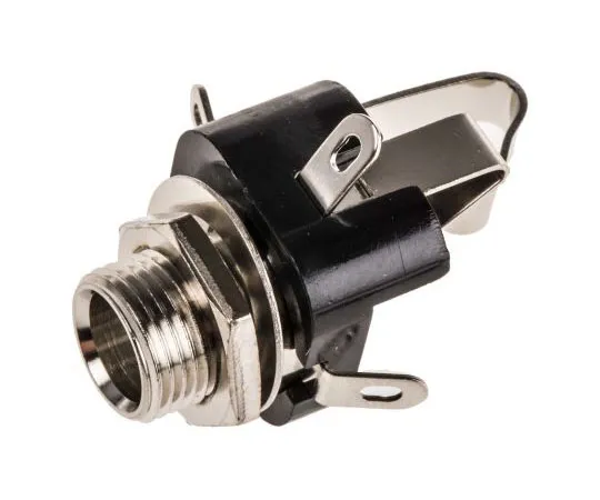 63-7594-13 Lumberg 6.35 mm Panel Mount Stereo Jack Jack Socket, 3 Pole, 2A KLB 3