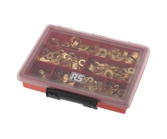 63-7574-07 RS PRO 1090 piece Plain Brass Washers 482-8442