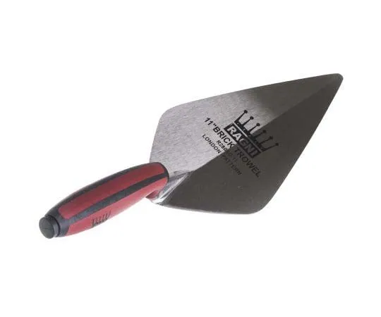 63-7727-24 Comfortable Soft Grip Carbon Steel Brick Trowel With 11 in Blade 707-4869