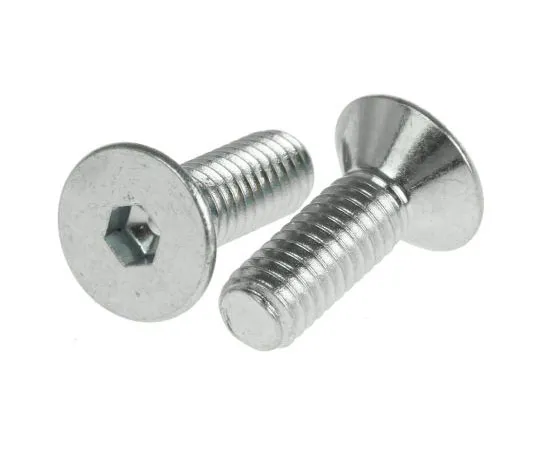 63-7577-28 RS PRO M4 x 12mm Hex Socket Countersunk Screw Bright Zinc Plated Steel 483-9802