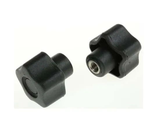 63-7715-11 RS PRO Black Thermoplastic Knob, M6 x 9 702-7651