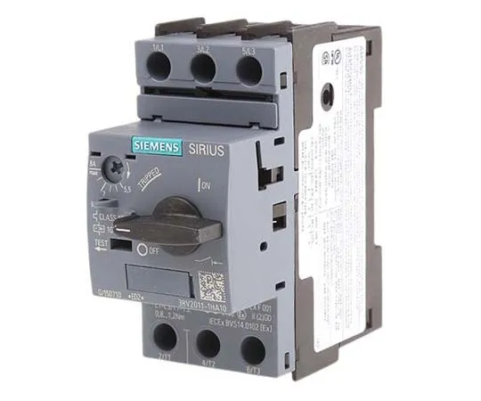 63-7721-97 Siemens Sirius Innovation 690 V Motor Protection Circuit Breaker, 3P Channels, 5.5 → 8 A, 6 kA 3RV2011-1HA10