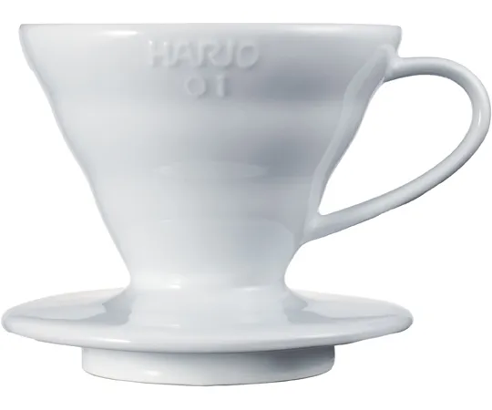 67-3056-36 V60 Transparent Dripper 01 Ceramic W VDCR-01-W