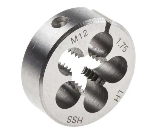 63-7664-67 RS PRO Left Hand Thread Die, M12 x 1.75mm Pitch, 33.33mm od 668-0766