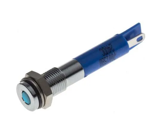 63-7708-40 RS PRO Blue Indicator, 24 V dc, 6mm Mounting Hole Size, Solder Tab Termination, IP67 700-1580