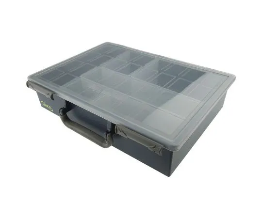 63-7597-23 Raaco 6 Cell PP Compartment Box, 78mm x 338mm x 261mm 138611