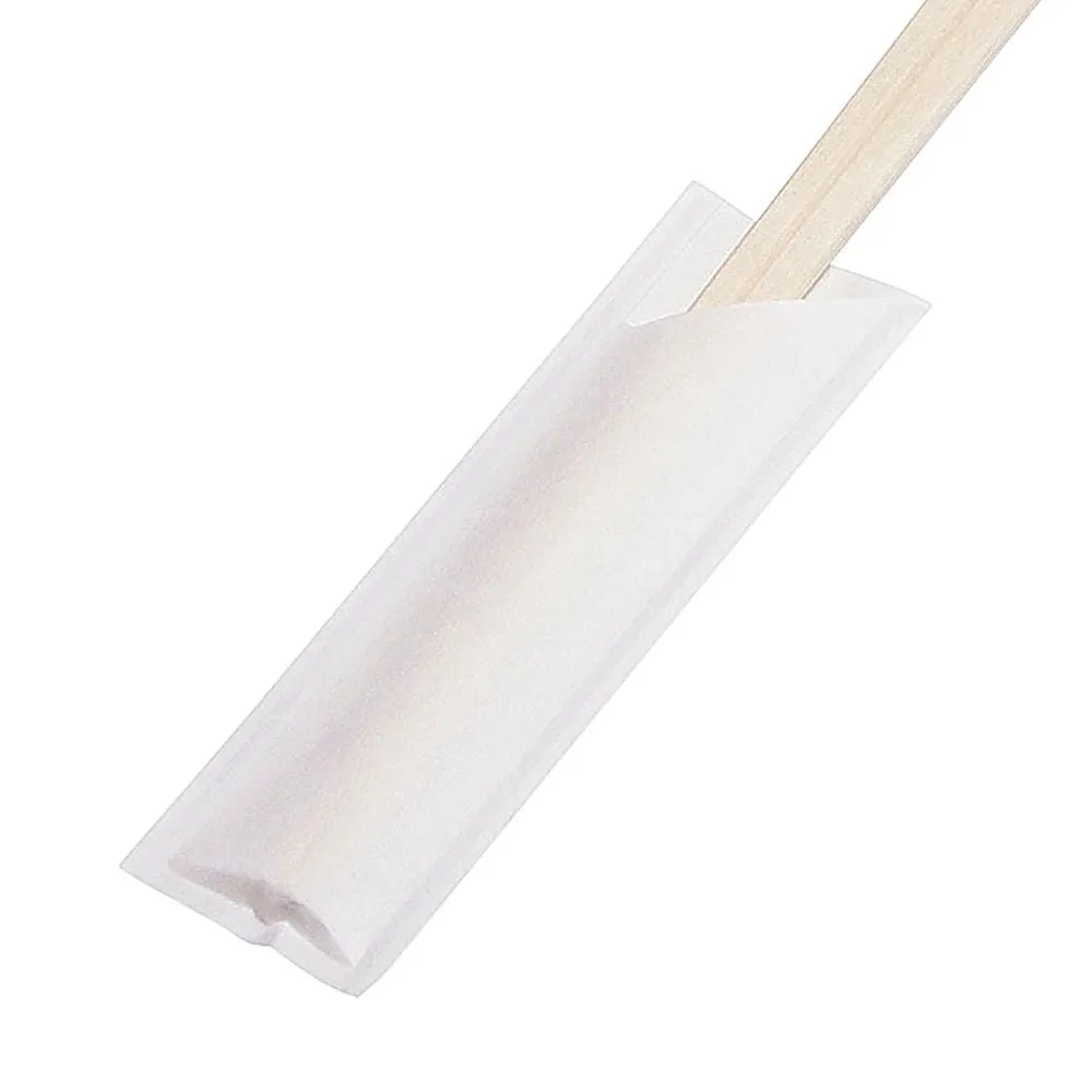 64-9284-87 Chopsticks Bag 'Iroidouraku' (500 Pack Shrink) Plain White XHB0201