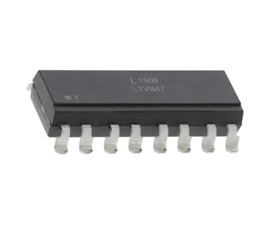 63-7698-43 Lite-On, LTV-847S DC Input Transistor Output Quad Optocoupler, Surface Mount, 16-Pin PDIP LTV-847S