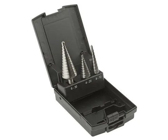 63-7597-43 EXACT 3 piece HSS Step Drill Set 4mm to 30mm 5332