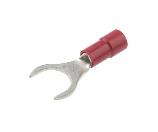 63-7636-52 RS PRO Insulated Crimp Spade Connector, 0.5mm² to 1.5mm², 22AWG to 16AWG, M8 Stud Size Vinyl, Red 613-9485