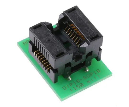 63-7554-44 Seeit Test & Burn-in Socket, 16 Pin DIP to 16 Pin SOIC ADA-SOIC16-150