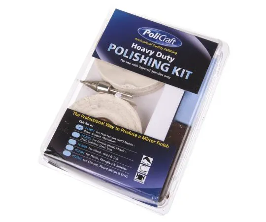 63-7581-77 RS PRO 120g Polishing Kit Containing Cotton Mop, Lustre, Rouge, White Stitched Mop 488-5580