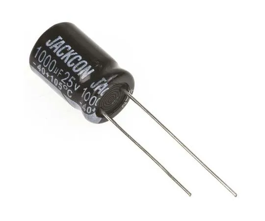 63-7736-85 RS PRO 1000μF 25V dc Aluminium Electrolytic Capacitor, Through Hole 10 (Dia.) x 15mm +105°C 10mm 5mm 15mm 170-1200