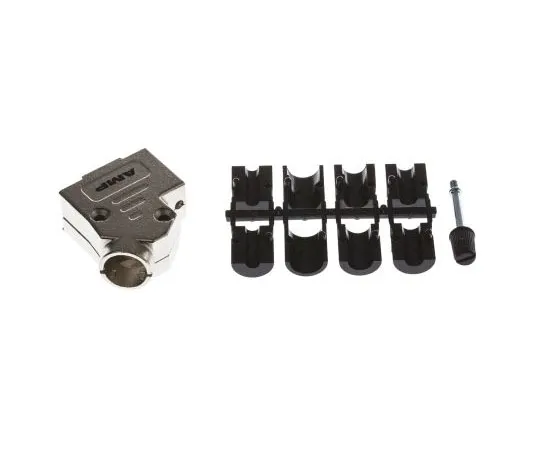 63-7686-49 TE Connectivity ADK Series Series Zinc Angled D-sub Connector Backshell, 9 Way, Strain Relief 1478763-9