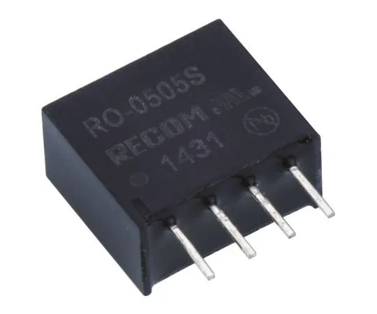 63-7673-19 Recom RO 1W Isolated DC-DC Converter Through Hole, Voltage in 4.5 → 5.5 V dc, Voltage out 5V dc RO-0505S