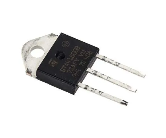 63-7744-62 BTA41-800BRG 40A, 800V, TRIAC, Gate Trigger 1.3V 100mA, 3-pin, Through Hole, TOP3 STMicroelectronics BTA41-800BRG