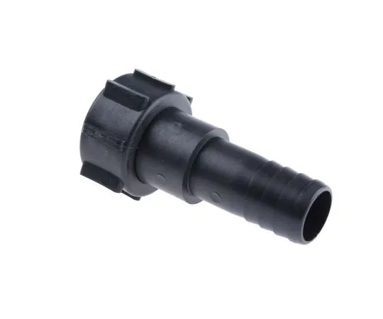 63-7617-26 Straight Male Hose Coupling 1-1/2in Female Threaded to Hose Tail, 1-1/2 in Female, PP IBF/150HT-PG