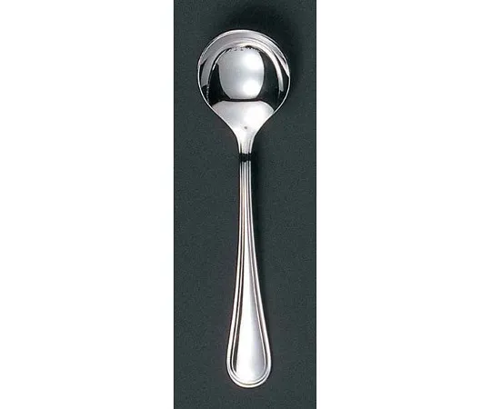 63-7178-54 EBM 18-8 Cecilia (with Silver Plating) Table Soup Spoon 2080410