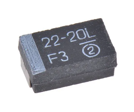 63-7690-54　Vishay Tantalum Capacitor 22μF 20V dc MnO2 Solid ±10% Tolerance 593D Series　593D226X9020D2TE3