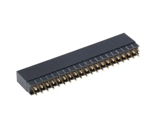 63-7686-25 HARWIN 2.54mm Pitch 40 Way 2 Row Straight PCB Socket, Through Hole, Solder Termination M20-6112045