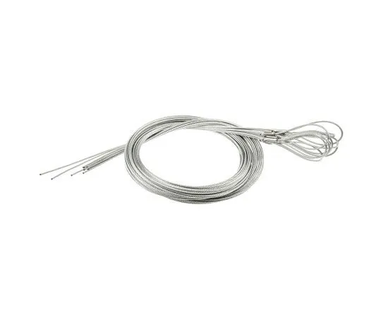63-7583-58 11 to 45 kg Galvanised Steel Suspension System Wire Rope Loop Fixing Kit Includes Fastener, Pre-formed Loop HF02-2M