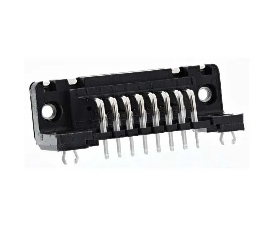 63-7701-08 Harting 15 Way Right Angle Through Hole PCB D-sub Connector Socket, 2.74mm Pitch, with 4-40 UNC Threaded Inserts, 9662526612