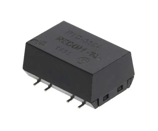 63-7722-97　Recom R1D 1W Isolated DC-DC Converter Surface Mount, Voltage in 4.5 → 5.5 V dc, Voltage out ±24V dc　R1D-0524