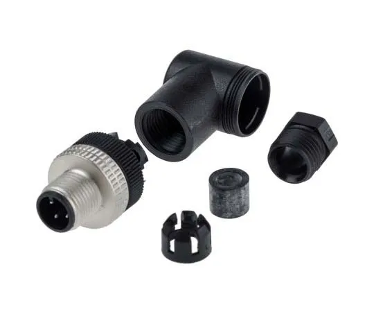 63-7704-77 Telemecanique Sensors M12 4-Pin Male Connector for *** with Emergency Stop XZCC12MCM40B