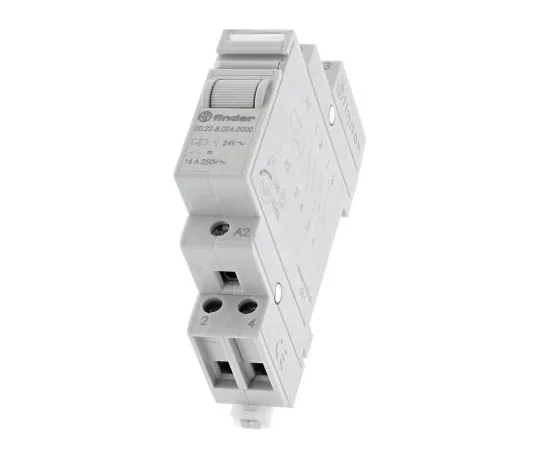 63-7600-47 DPST DIN Rail Latching Relay 16 A, 24V ac 20.22.8.024.0000
