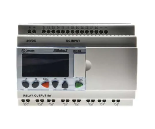 63-7719-17 Crouzet Millenium 3 Logic Module, 24 V dc Relay, 12 x Input, 8 x Output With Display 88974051