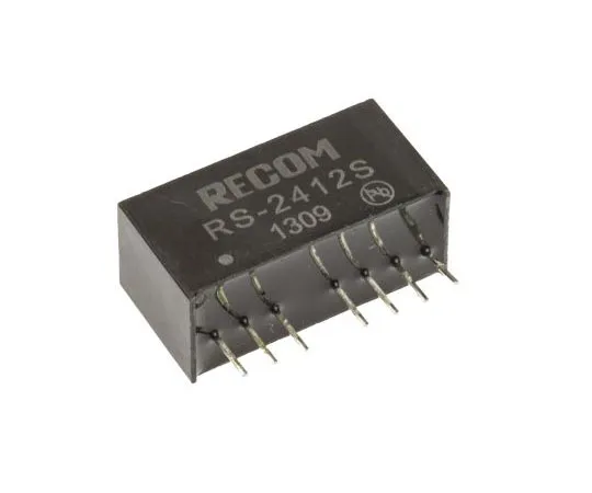 63-7568-82 Recom RS 2W Isolated DC-DC Converter Through Hole, Voltage in 18 → 36 V dc, Voltage out 12V dc RS-2412S